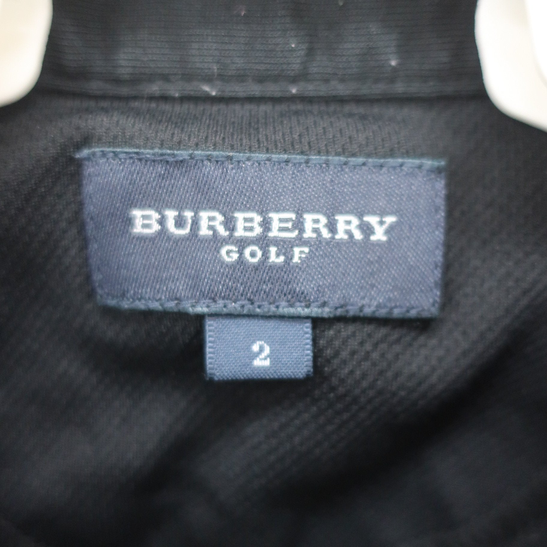 BURBERRY GOLF(バーバリーゴルフ) ハーフジップシャツ 黒 レディース 2 B