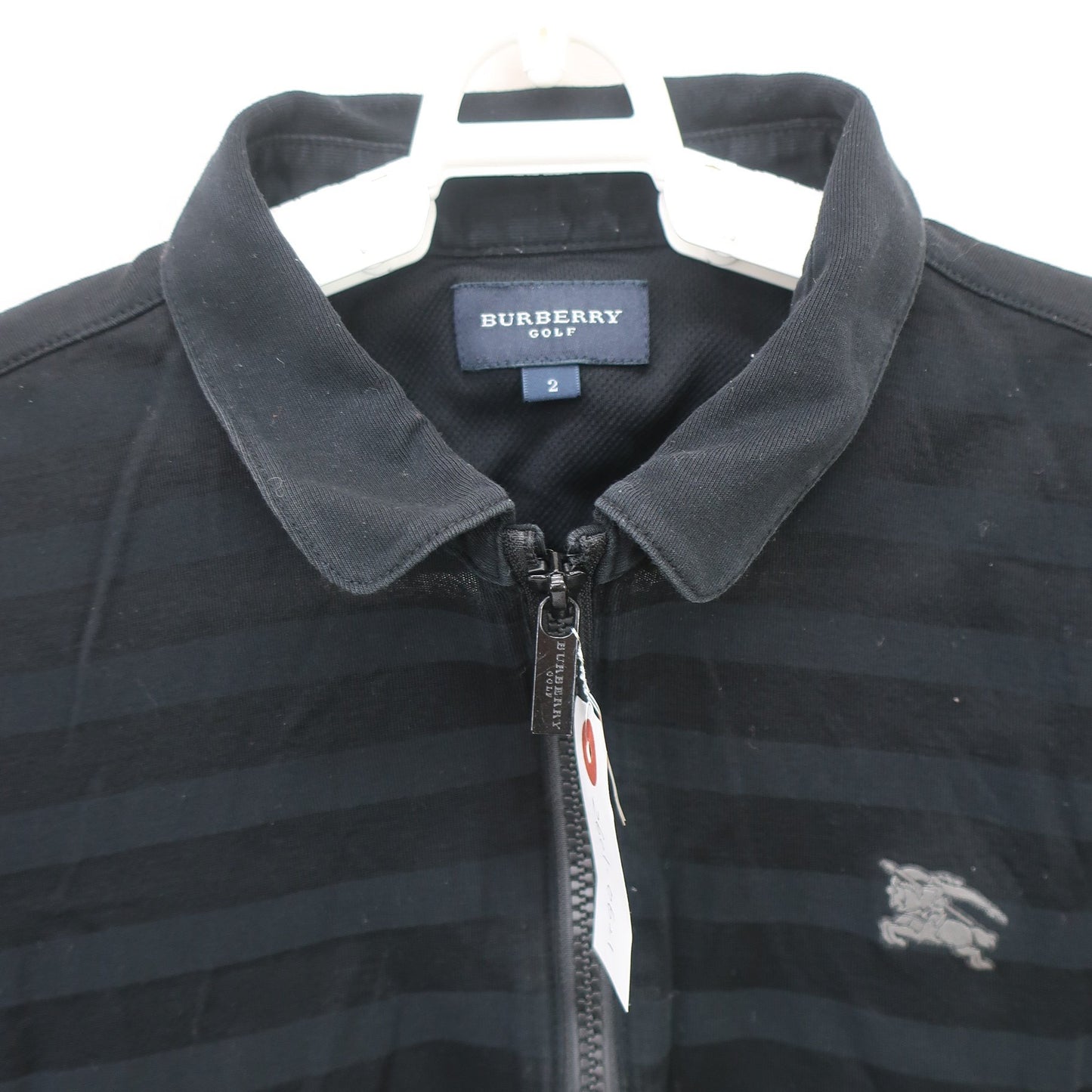 BURBERRY GOLF(バーバリーゴルフ) ハーフジップシャツ 黒 レディース 2 B