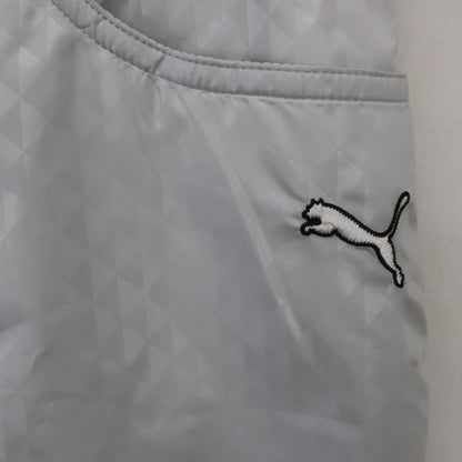 PUMA GOLF1 ナイロンパンツ 白総柄 レディース L B