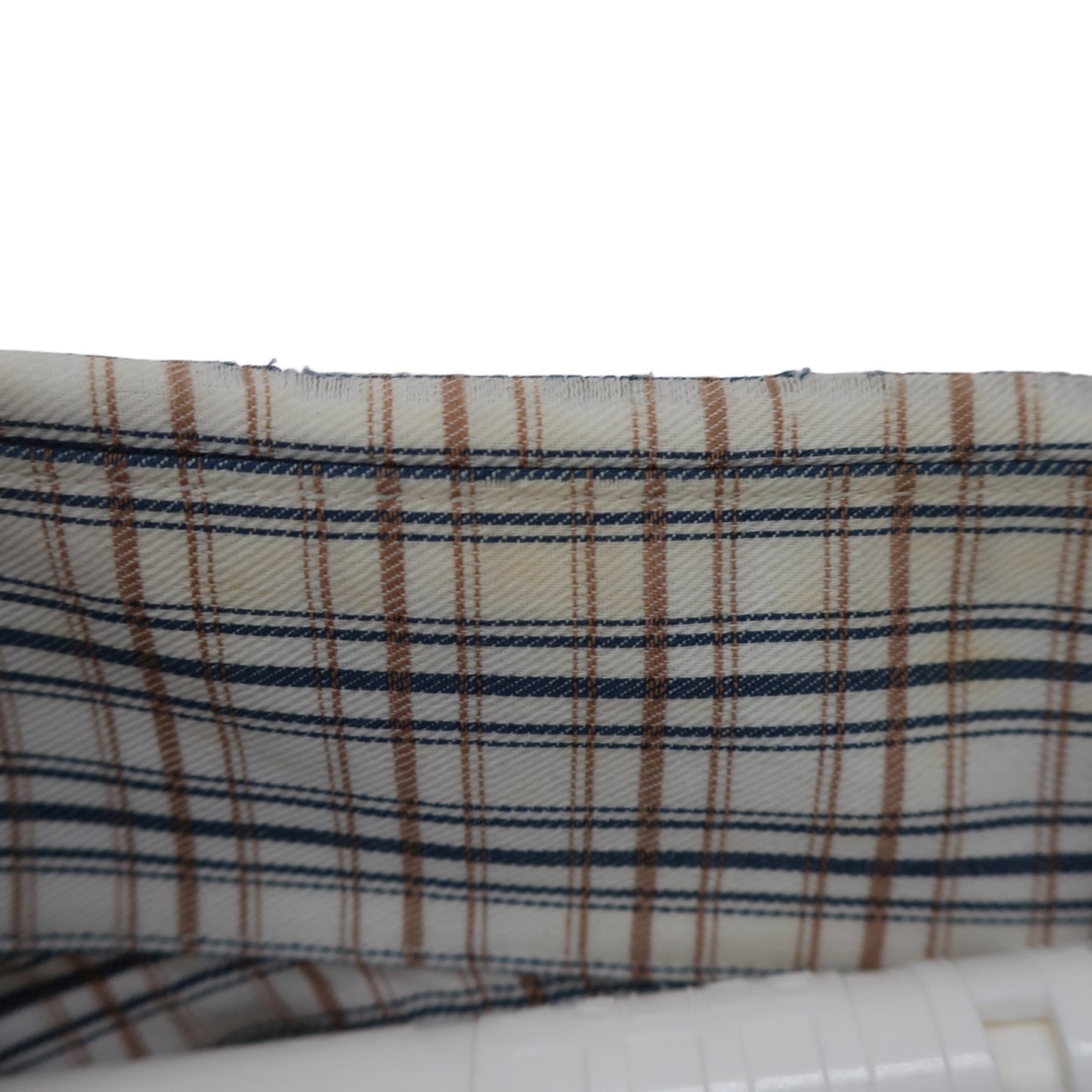 BURBERRY(バーバリー) 長袖シャツ 白ベージュチェック メンズ M B