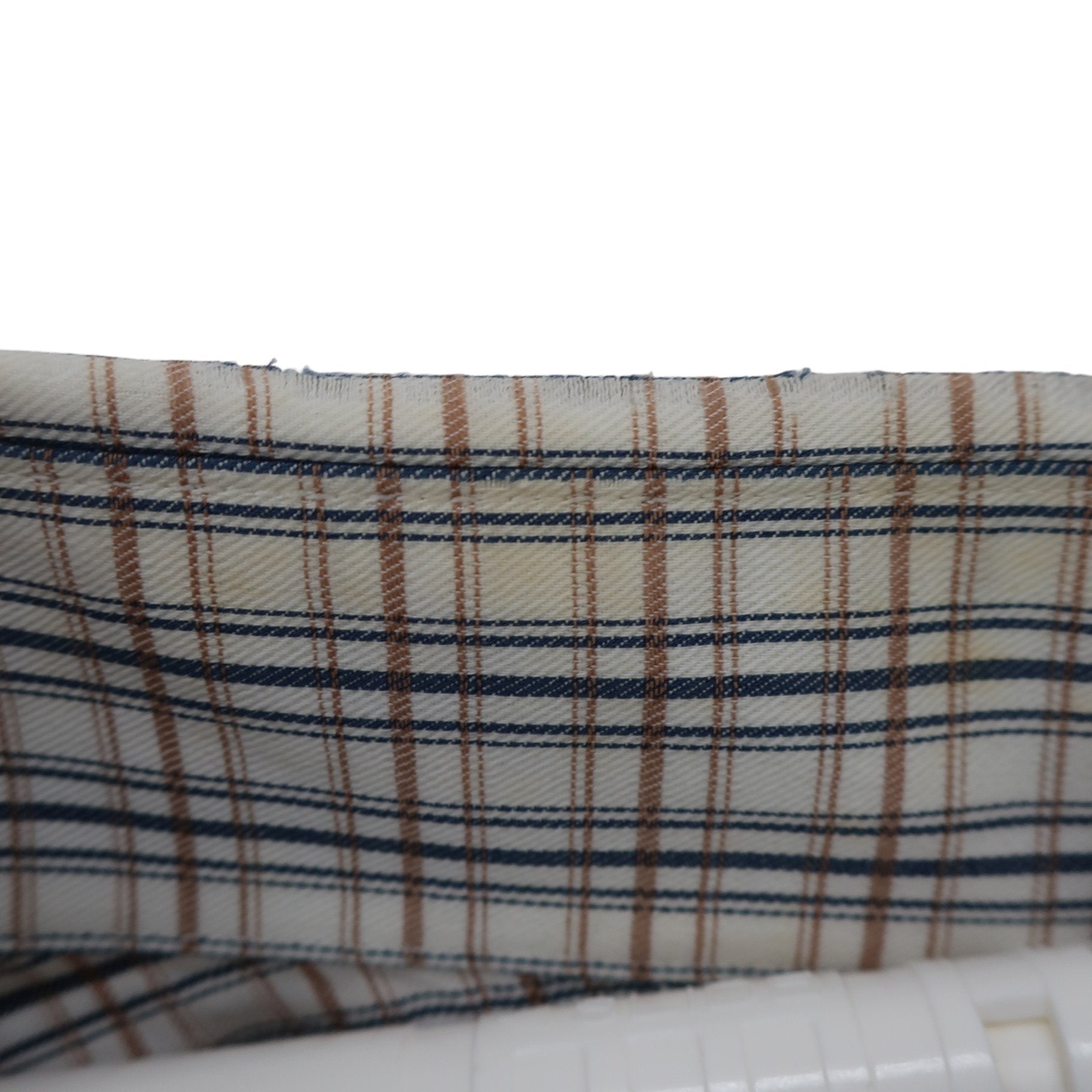 BURBERRY(バーバリー) 長袖シャツ 白ベージュチェック メンズ M B