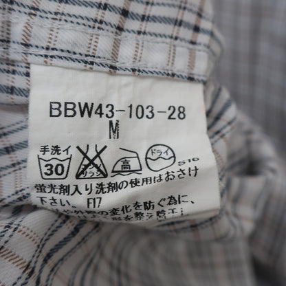 BURBERRY(バーバリー) 長袖シャツ 白ベージュチェック メンズ M B