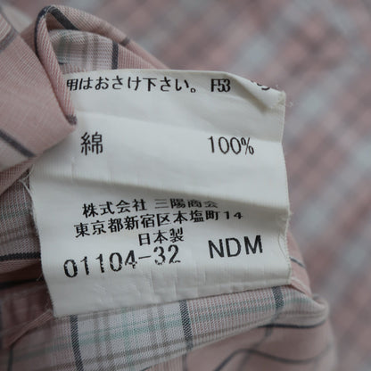 BURBERRY(バーバリー) 長袖シャツ ピンクチェック メンズ M A