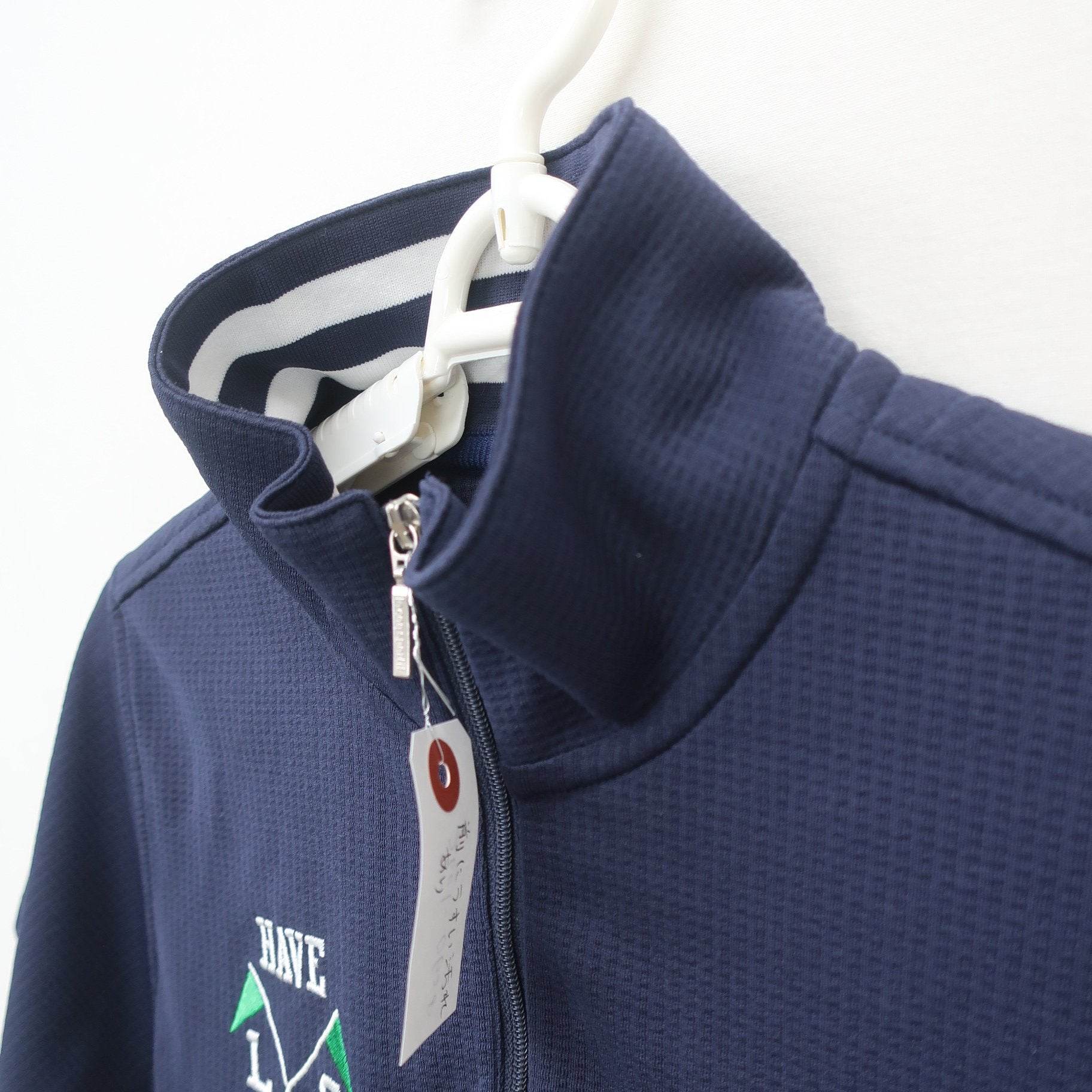 le coq sportif(ルコックスポルティフ) 半袖ハーフジップシャツ ネイビー レディース LL A