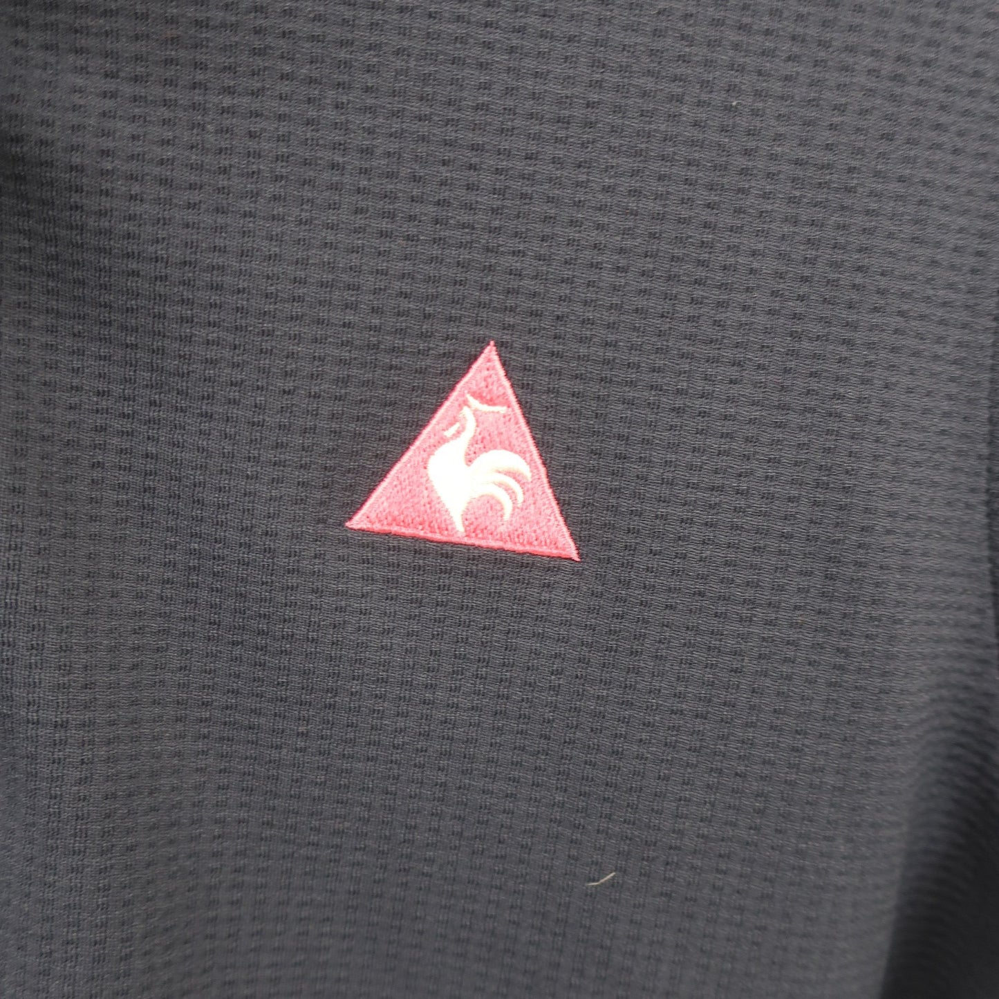 le coq sportif(ルコックスポルティフ) 半袖ハーフジップシャツ ネイビー レディース LL A