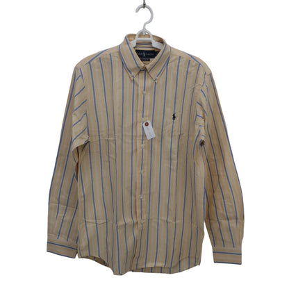 RALPH LAUREN(ラルフローレン) 長袖シャツ オレンジ系ストライプ メンズ M A