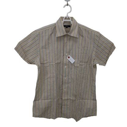 BURBERRY(バーバリー) 半袖シャツ ベージュ系ストライプ メンズ M A