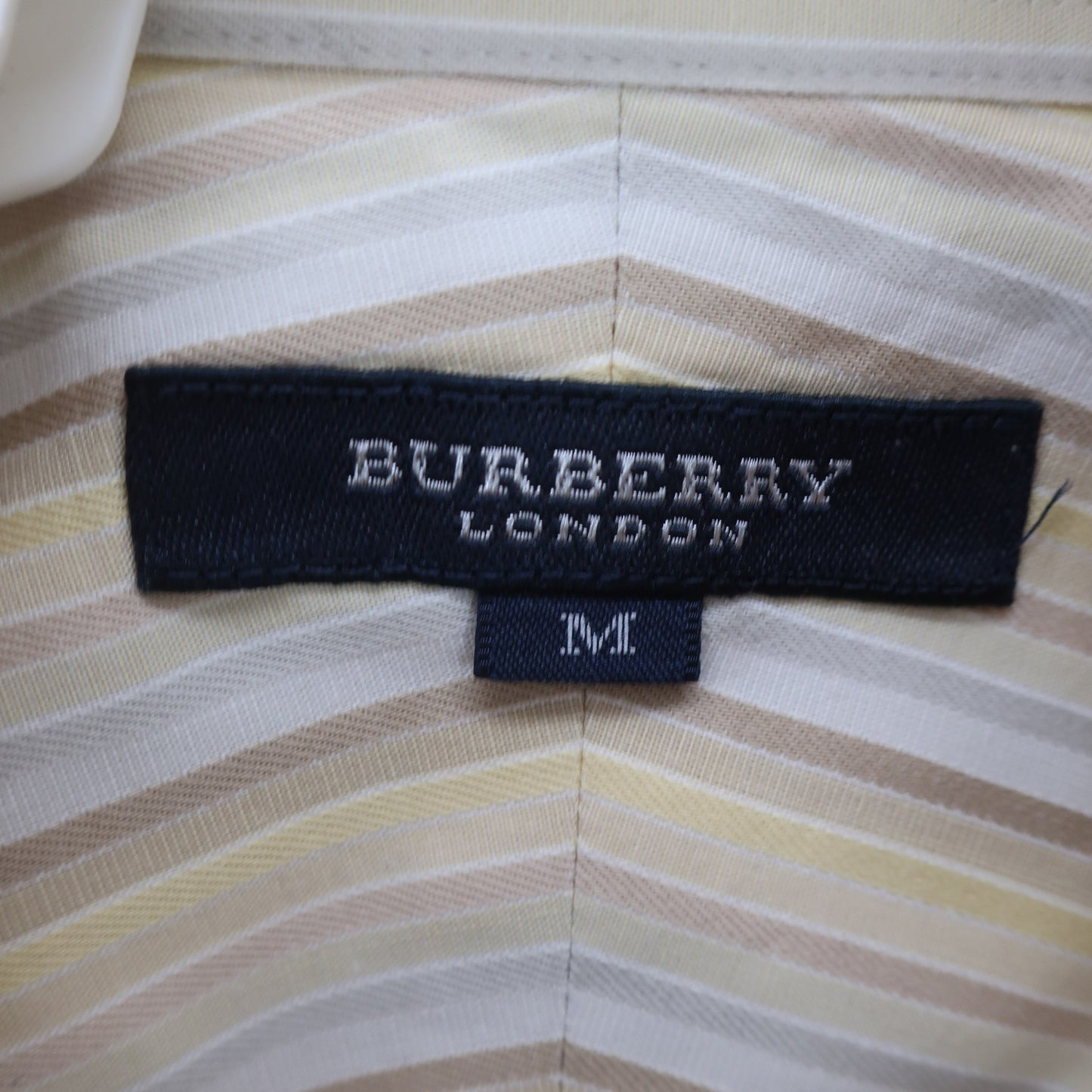 BURBERRY(バーバリー) 半袖シャツ ベージュ系ストライプ メンズ M A