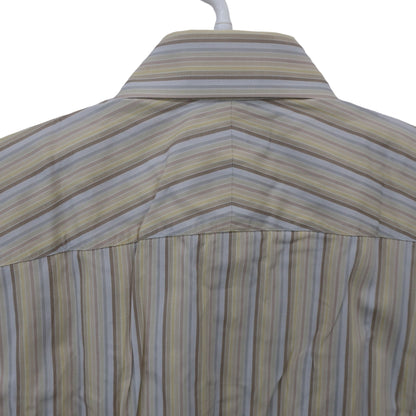 BURBERRY(バーバリー) 半袖シャツ ベージュ系ストライプ メンズ M A