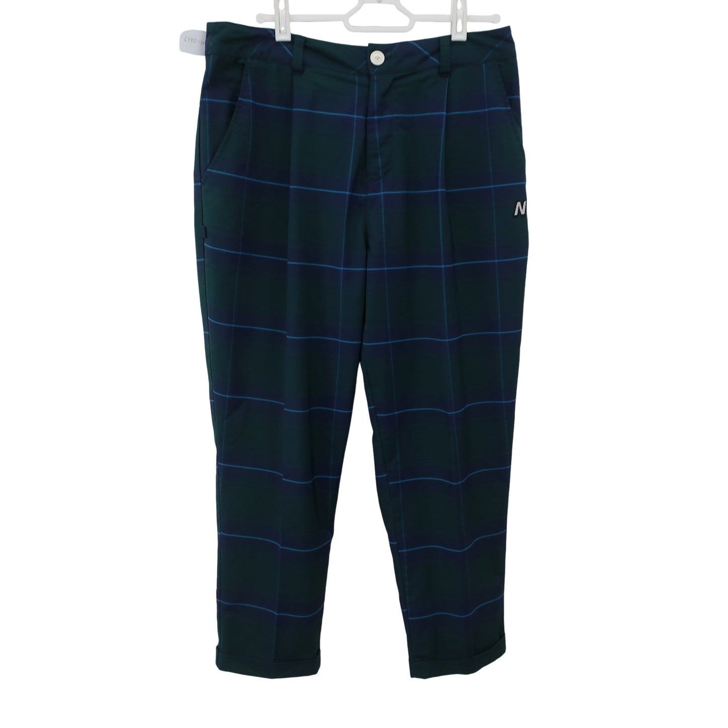 New Balance golf1 パンツ 緑チェック レディース 2 012-7131505 A