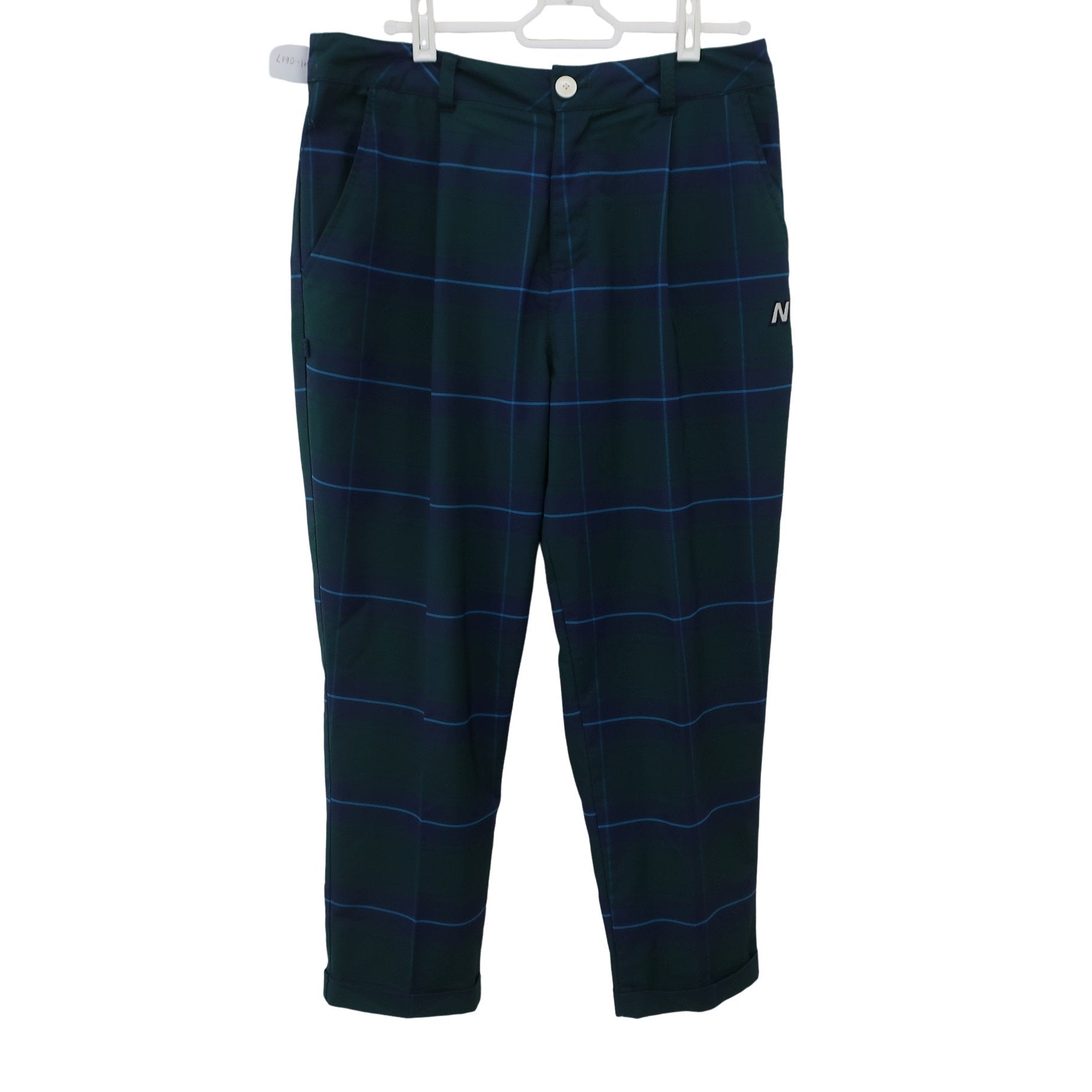 New Balance golf1 パンツ 緑チェック レディース 2 012-7131505 A