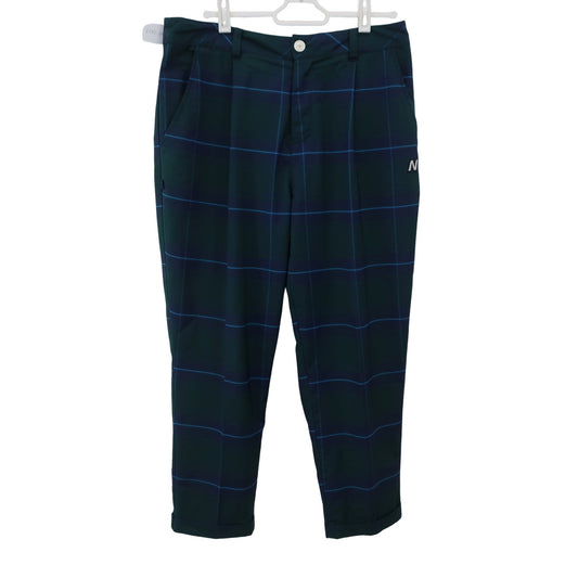 New Balance golf1 パンツ 緑チェック レディース 2 012-7131505 A