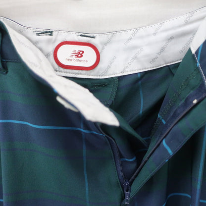 New Balance golf1 パンツ 緑チェック レディース 2 012-7131505 A