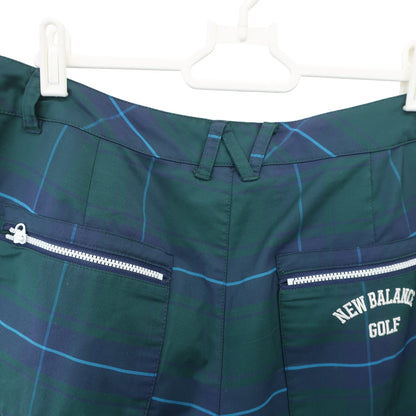 New Balance golf1 パンツ 緑チェック レディース 2 012-7131505 A