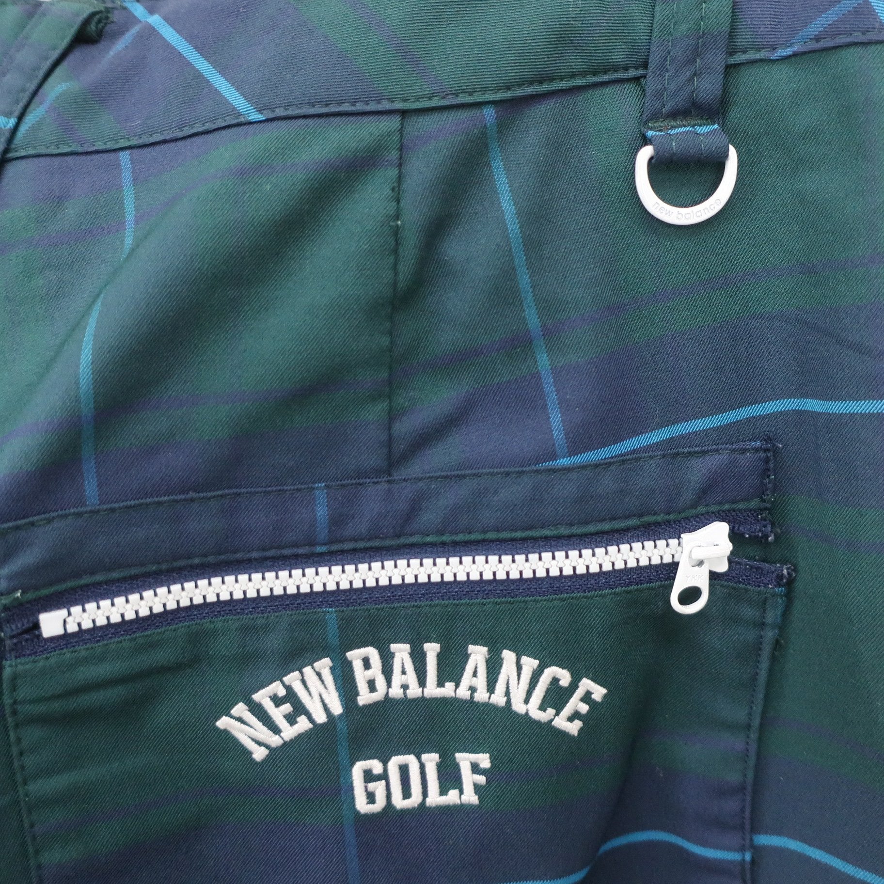 New Balance golf1 パンツ 緑チェック レディース 2 012-7131505 A