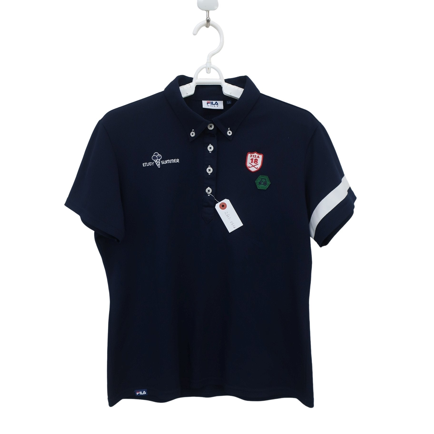 FILA GOLF(フィラゴルフ) ポロシャツ ネイビー レディース LL A