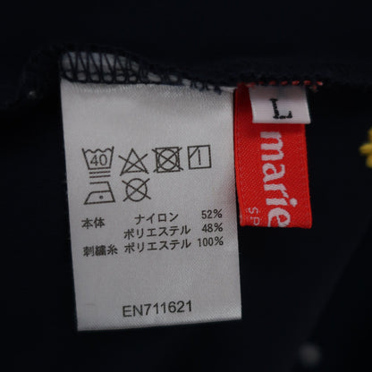 marie claire sport(マリ・クレール・スポーツ) 半袖モックネックシャツ ネイビー レディース L A