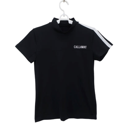 Callaway(キャロウェイ) 半袖モックネックシャツ 黒 レディース S C23134201 A