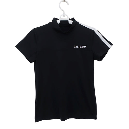 Callaway(キャロウェイ) 半袖モックネックシャツ 黒 レディース S C23134201 A