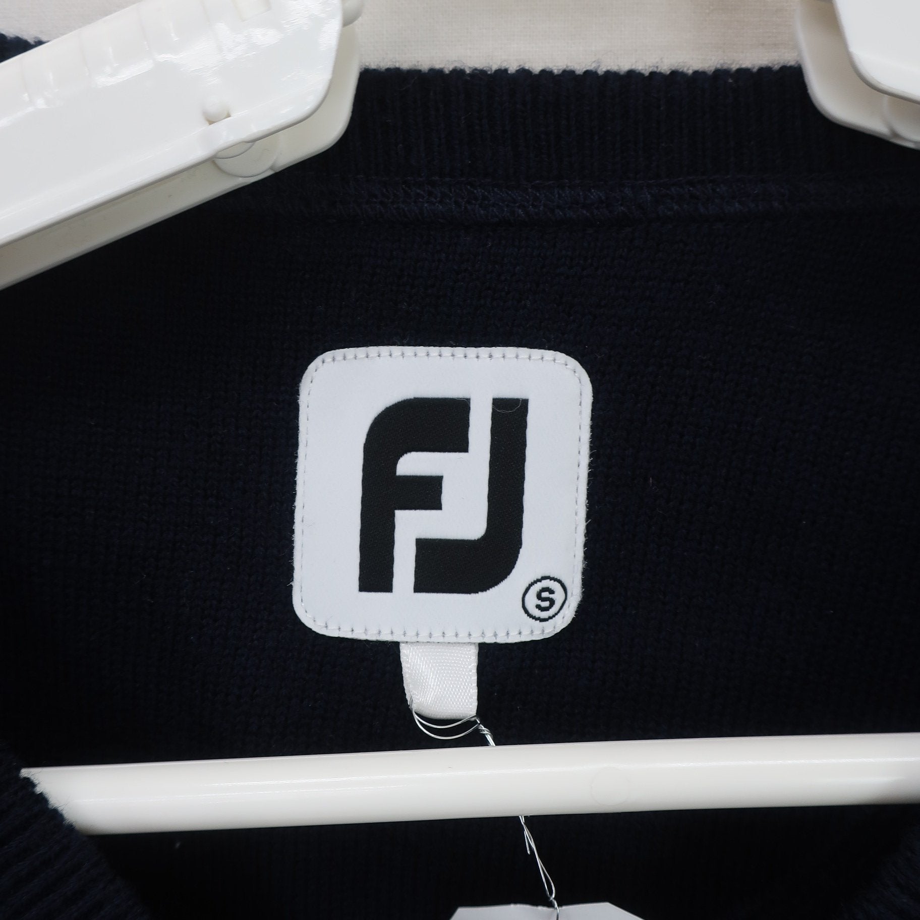 FOOTJOY(フットジョイ) ニットベスト ネイビーグレーアーガイル柄 レディース S A