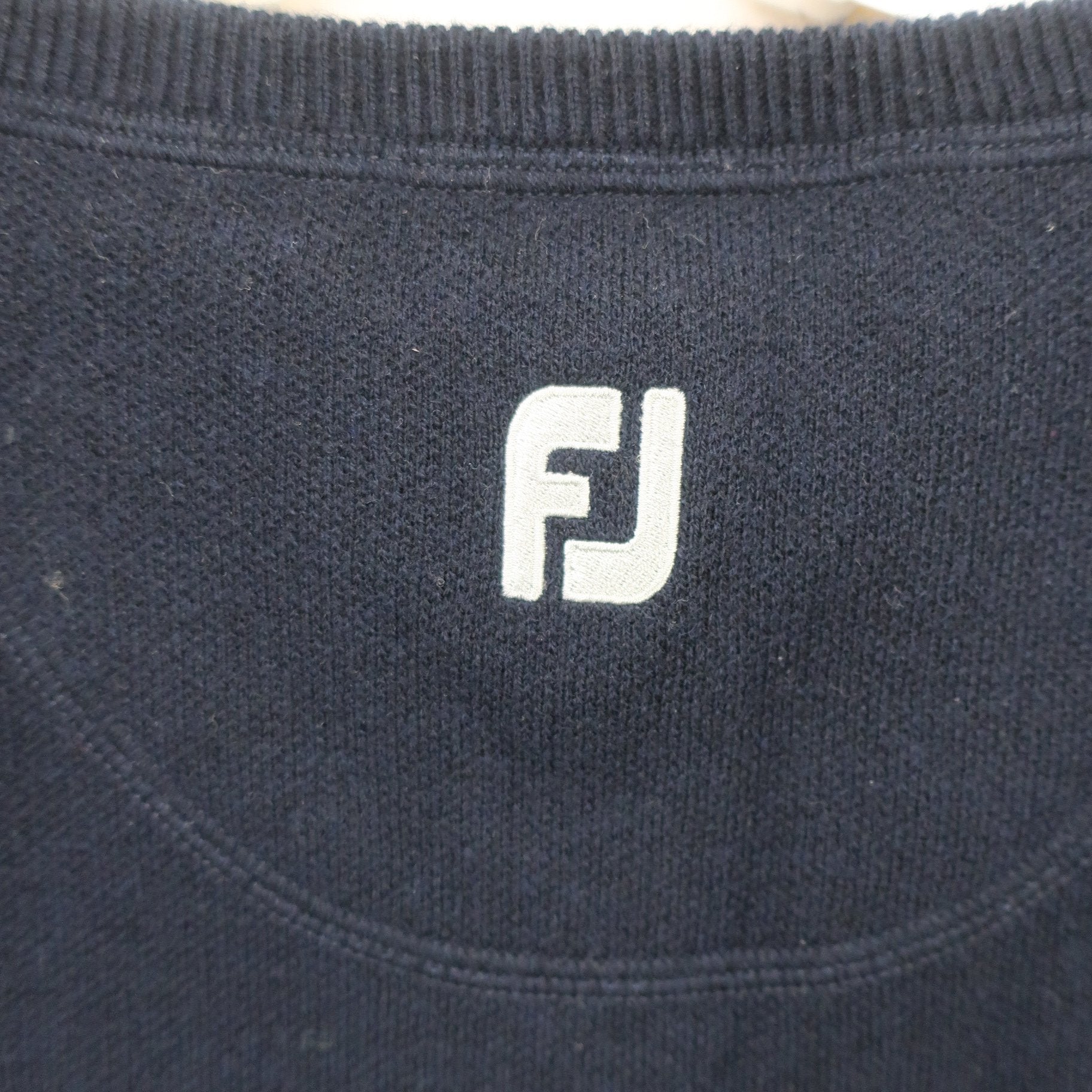 FOOTJOY(フットジョイ) ニットベスト ネイビーグレーアーガイル柄 レディース S A