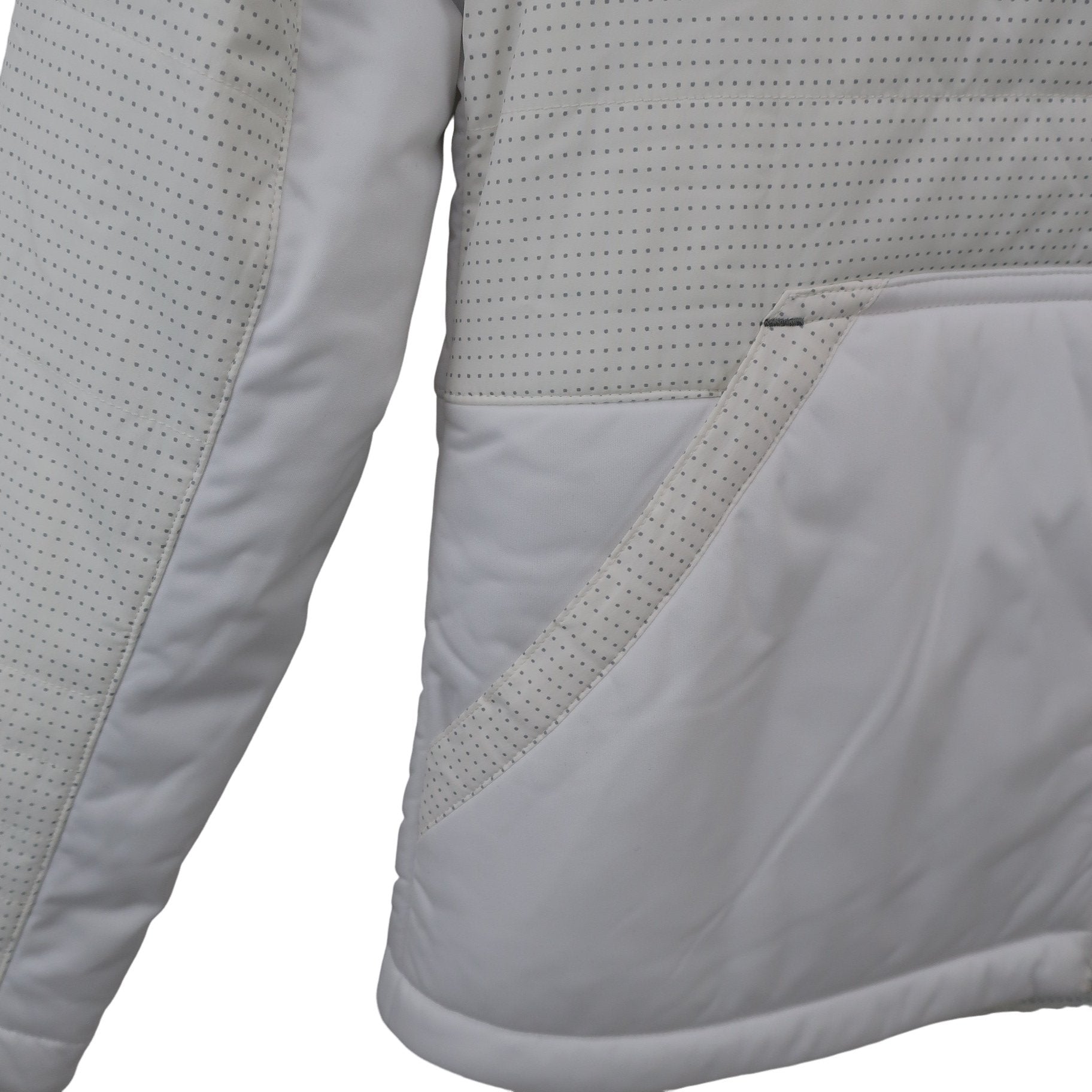FOOTJOY(フットジョイ) ダウンジャケット 白グレードット柄 レディース S A