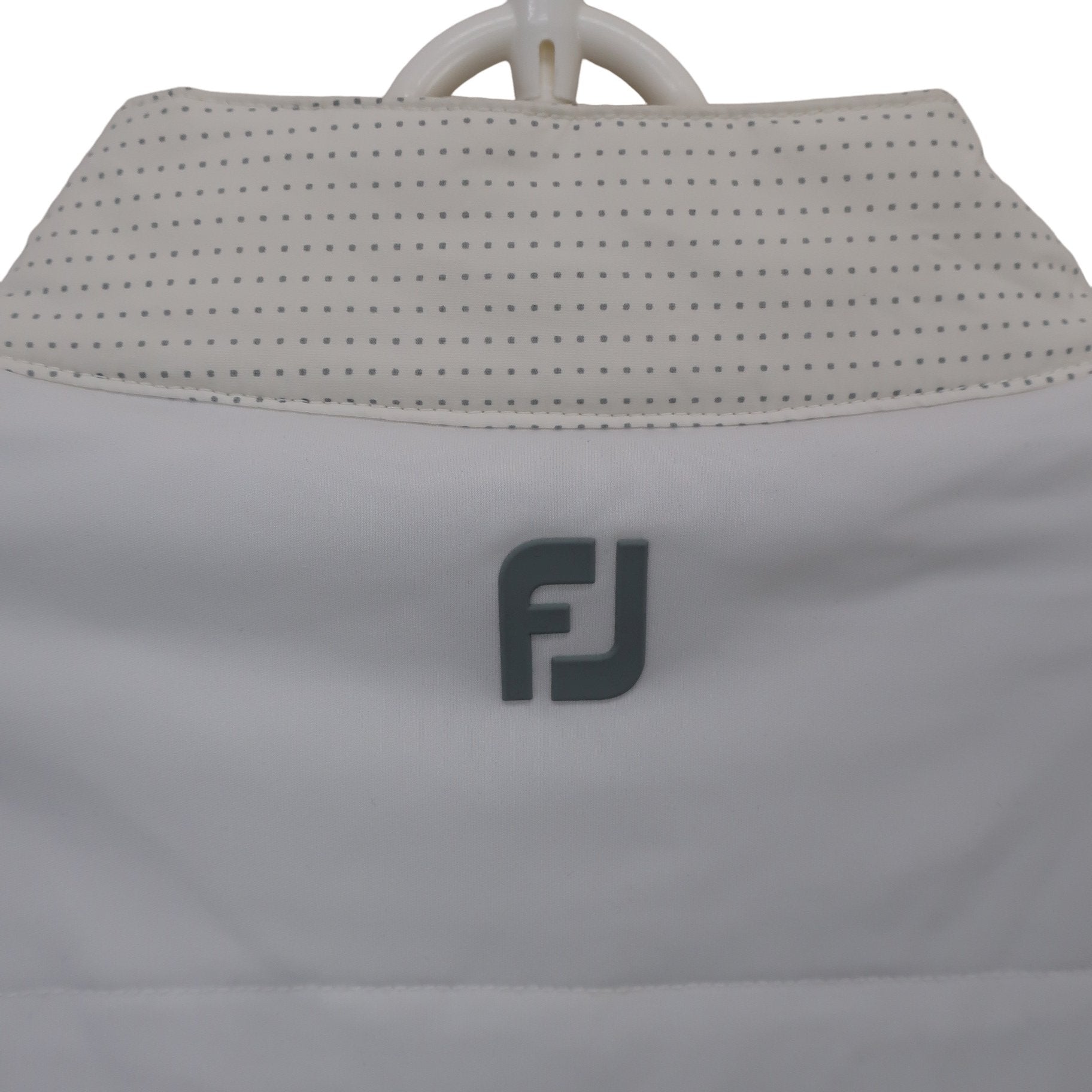 FOOTJOY(フットジョイ) ダウンジャケット 白グレードット柄 レディース S A