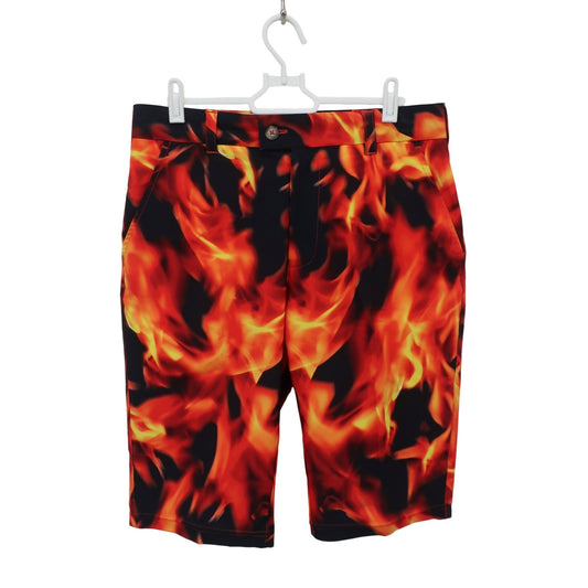LOUDMOUTH1 ハーフパンツ 黒赤 メンズ 30/30 A