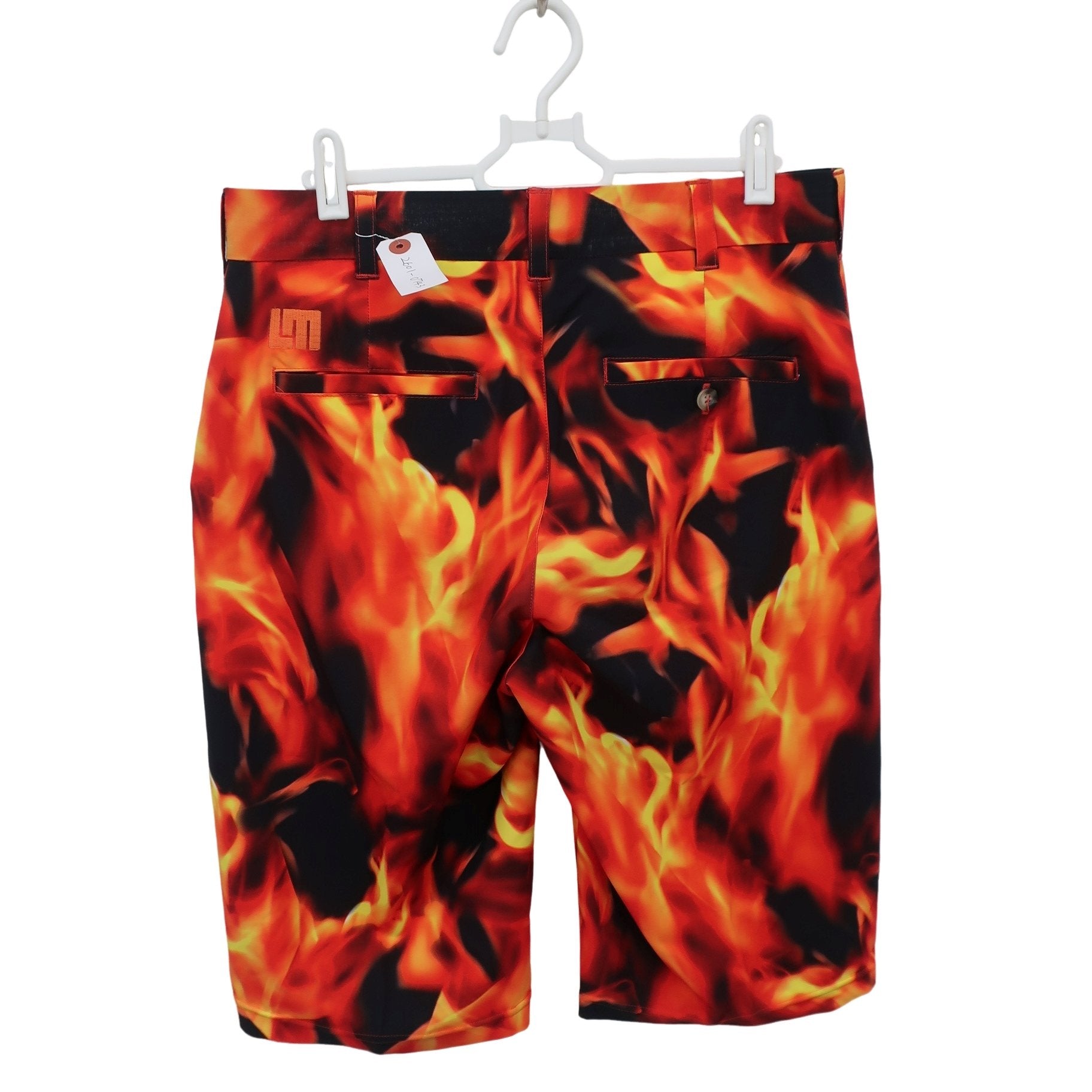LOUDMOUTH1 ハーフパンツ 黒赤 メンズ 30/30 A
