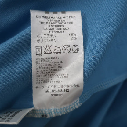 adidas(アディダス) ポロシャツ 水色 メンズ L B
