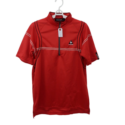 le coq sportif(ルコックスポルティフ) ハーフジップシャツ オレンジ メンズ L B