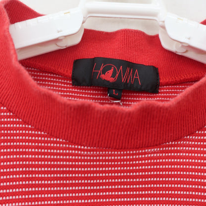 HONMA GOLF(本間ゴルフ) 半袖モックネックシャツ 赤 メンズ L B