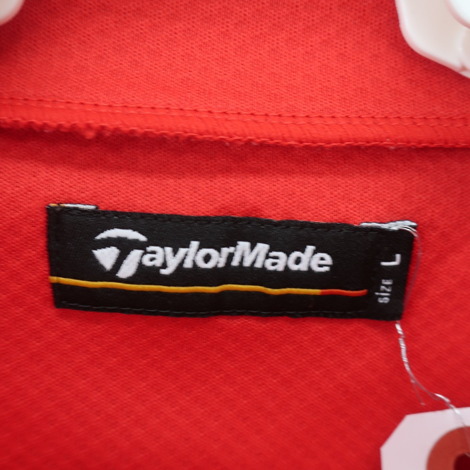 TaylorMade(テーラーメイド) 半袖モックネックシャツ 赤 メンズ L B