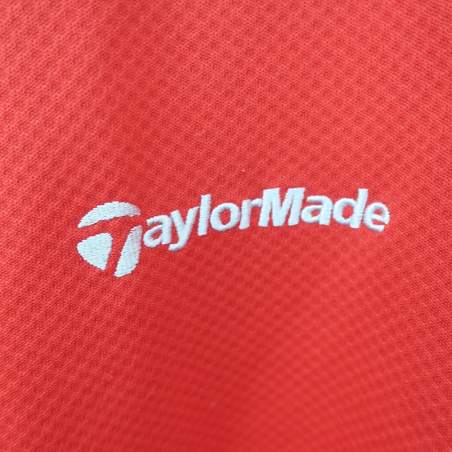 TaylorMade(テーラーメイド) 半袖モックネックシャツ 赤 メンズ L B