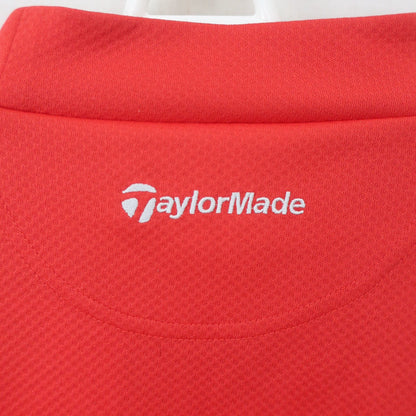 TaylorMade(テーラーメイド) 半袖モックネックシャツ 赤 メンズ L B