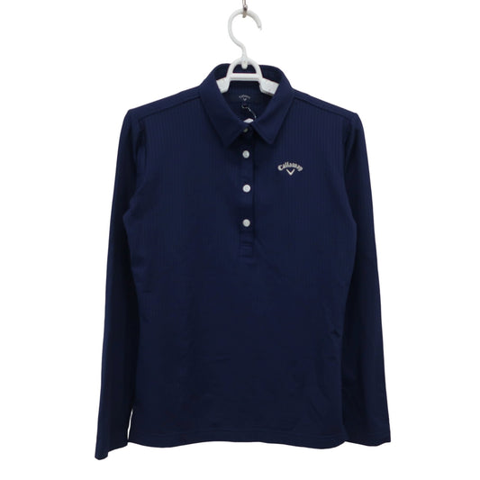 Callaway(キャロウェイ) 長袖ポロシャツ ネイビー レディース S 241-0233701 A