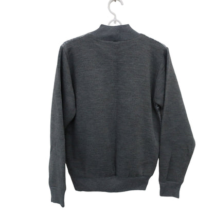 READY GOLF ニットブルゾン グレー白総柄 レディース M B