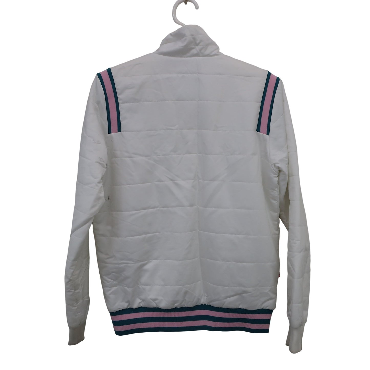le coq sportif(ルコックスポルティフ) フルジップナイロンジャケット 白 レディース M A