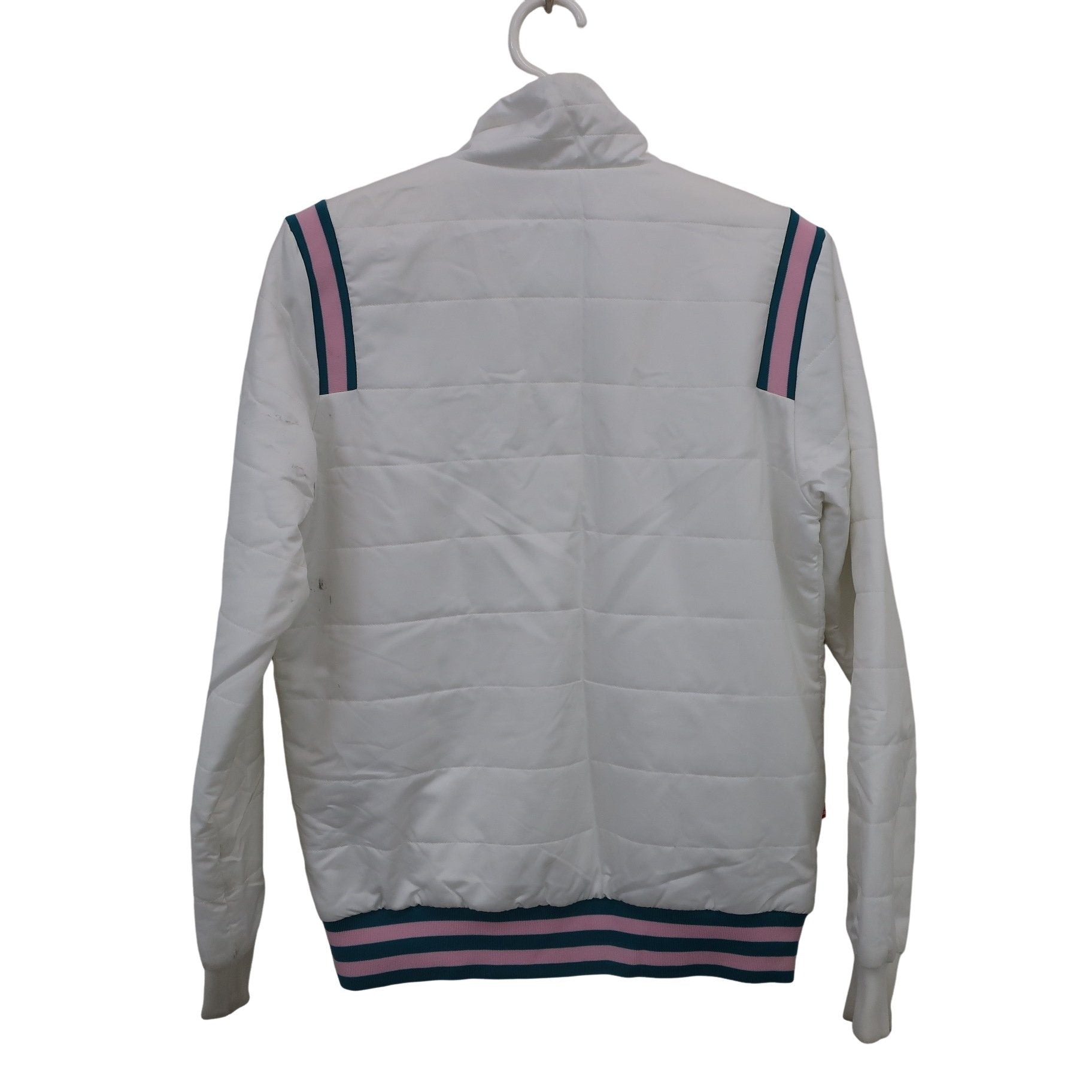 le coq sportif(ルコックスポルティフ) フルジップナイロンジャケット 白 レディース M A