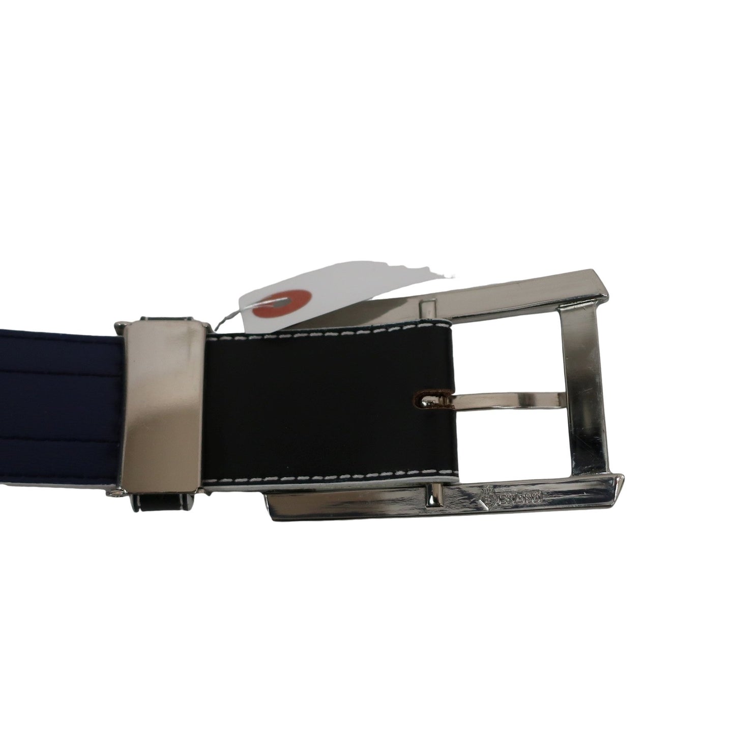 Genuine Leather1 ベルト ホワイト×ネイビー レディース フリーサイズ A