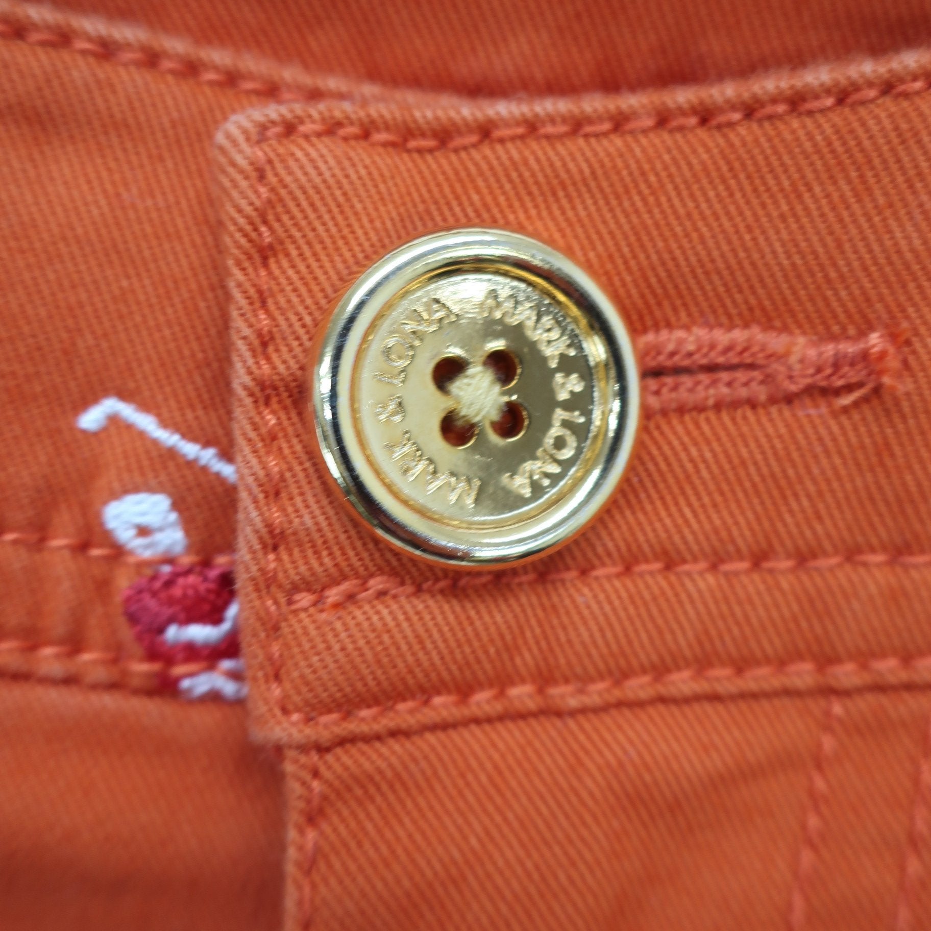 MARK&LONA1 ショートパンツ オレンジ レディース M MLW-17W-T05 A