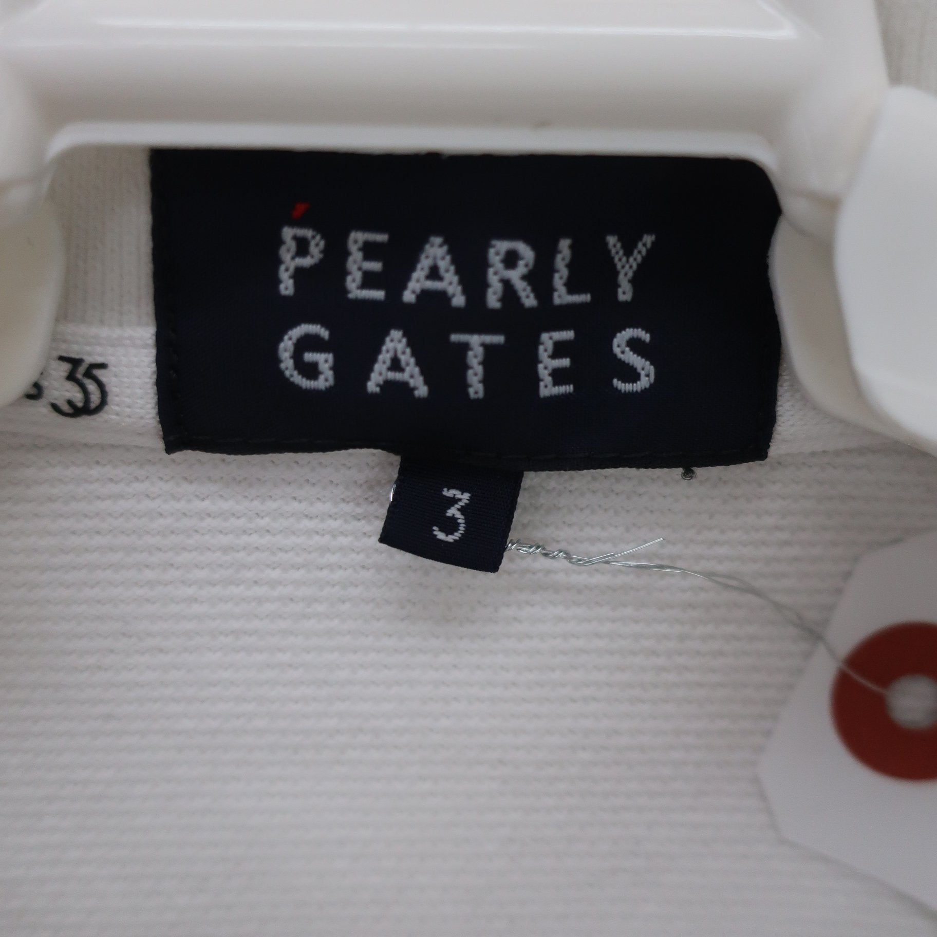PEARLY GATES(パーリーゲイツ) ポロシャツ 白ネイビー レディース 3 053-4160201 A