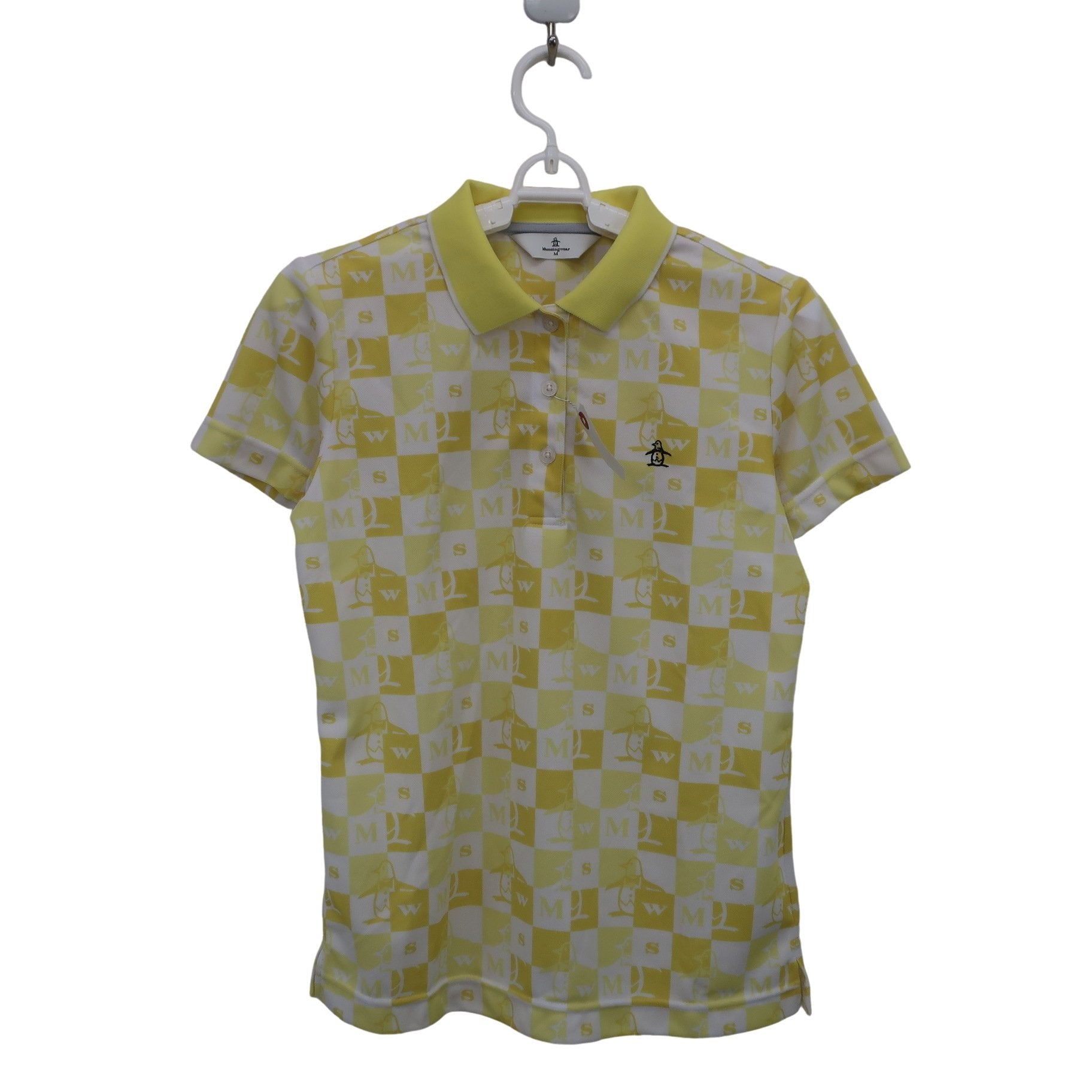 Munsingwear(マンシングウェア) ポロシャツ 黄色白 レディース M A