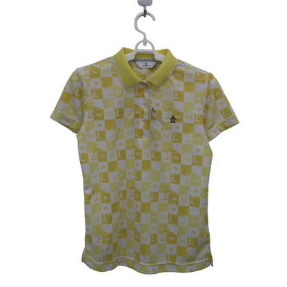 Munsingwear(マンシングウェア) ポロシャツ 黄色白 レディース M A