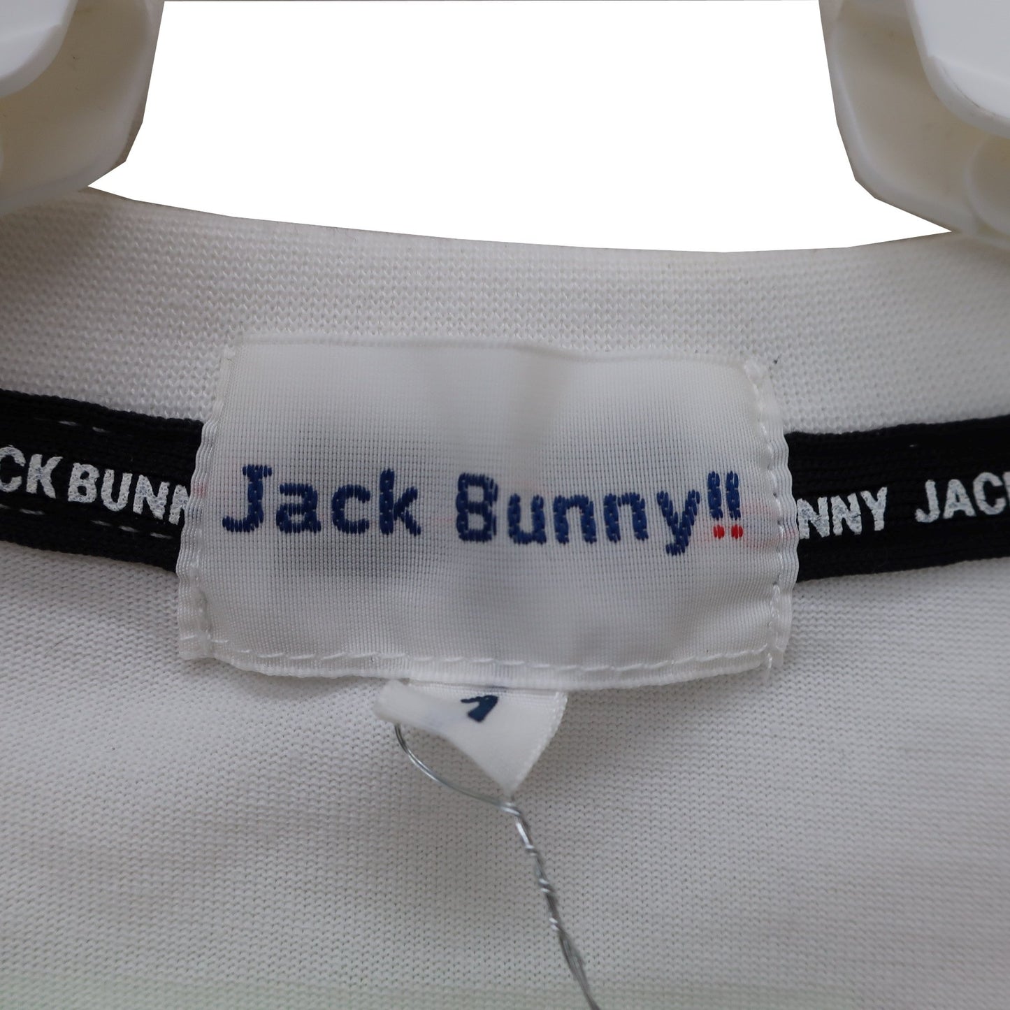 Jack Bunny(ジャックバニー) 半袖モックネックシャツ 白 レディース 1 263-2163526 B