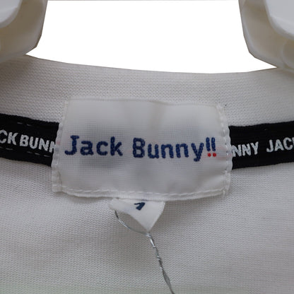Jack Bunny(ジャックバニー) 半袖モックネックシャツ 白 レディース 1 263-2163526 B