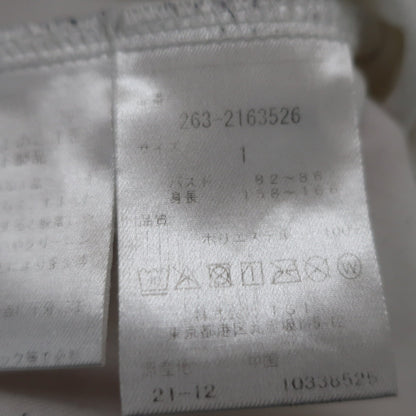 Jack Bunny(ジャックバニー) 半袖モックネックシャツ 白 レディース 1 263-2163526 B