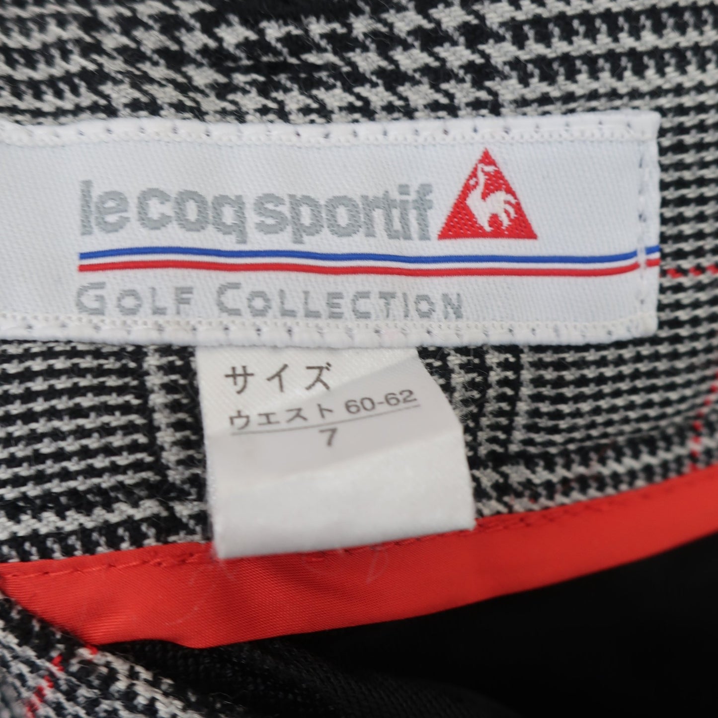le coq sportif1 パンツ グレー系千鳥柄 レディース 7 A