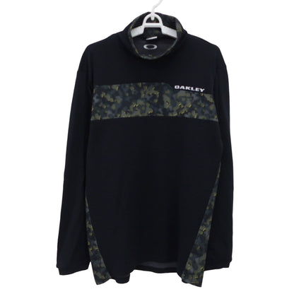 OAKLEY(オークリー) 長袖モックネックシャツ 黒 メンズ L A
