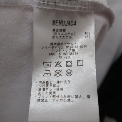 Munsingwear(マンシングウェア) 半袖モックネックシャツ 白黒 メンズ L A